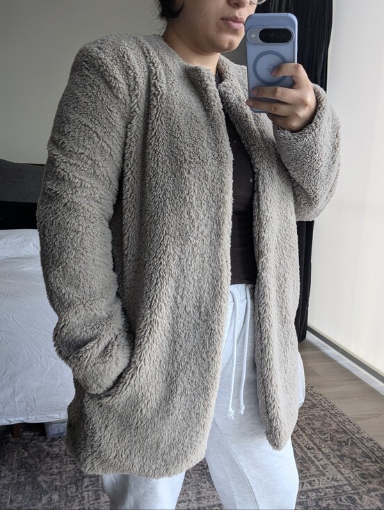 BB Dakota Jackets & Blazers - BB Dakota Cozy Gray Teddy Jacket